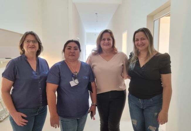 PREFEITA SÔNIA GABAU VISITA SANTA CASA DE OSVALDO CRUZ