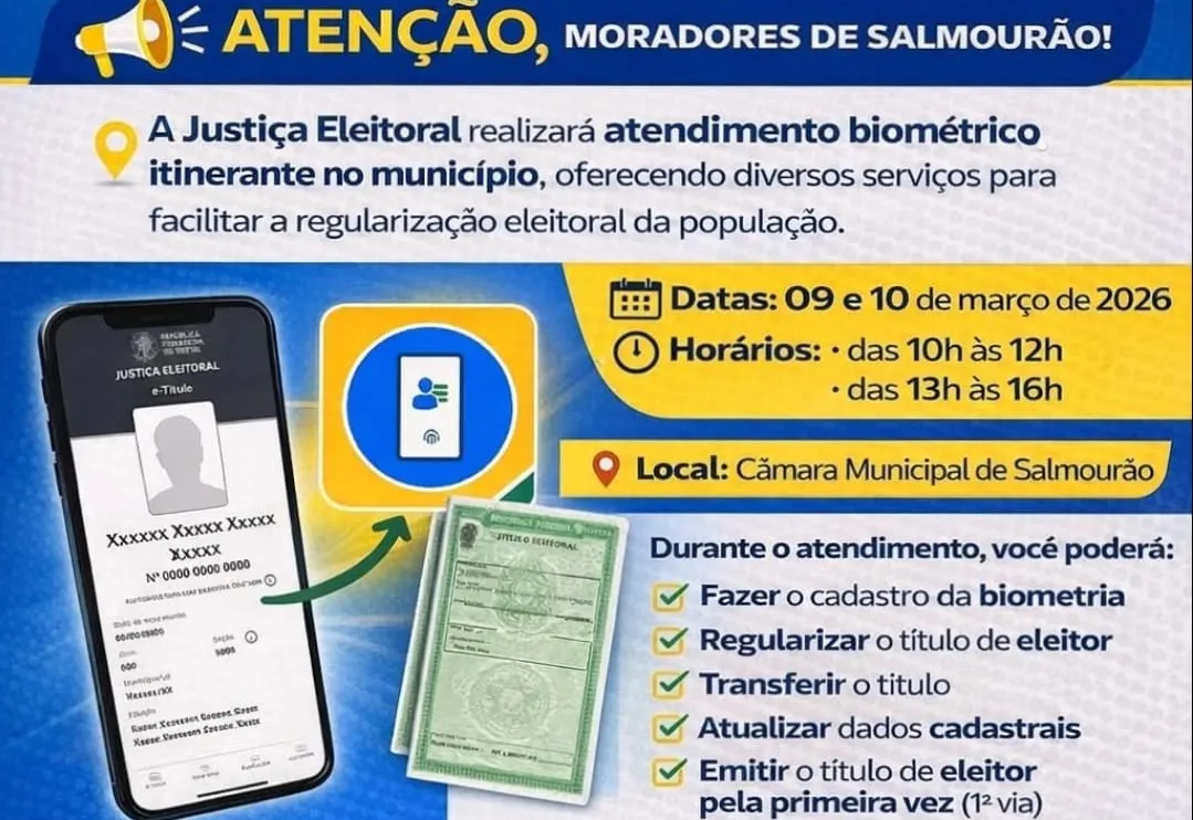 ATENÇÃO, POPULAÇÃO DE SALMOURÃO